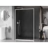 Mexen Kioto-XF L paroi de douche Walk-in avec cadre 50 x 202 cm, transparent 10 mm, blanc - 800-050-174-20-00-XF