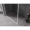Mexen Kioto-XF L Duschwand Walk-in mit Rahmen 120 x 202 cm, transparent 10 mm, weiß - 800-120-174-20-00-XF