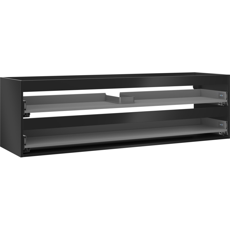 Mexen Box-A valamukapi korpus 160 cm, 2 sahtlit, must matt - 91AX0-1600-470-2-71