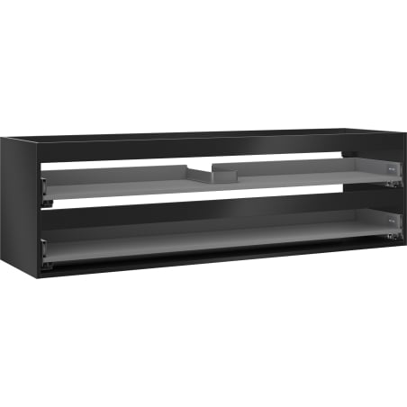 Mexen Box-A caisson de meuble sous-vasque 160 cm, 2 tiroirs, noir mat - 91AX0-1600-470-2-71