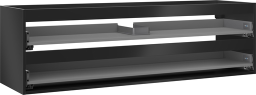 Mexen Box-A izlietnes skapīša korpuss 160 cm, 2 atvilktnes, melns matēts - 91AX0-1600-470-2-71