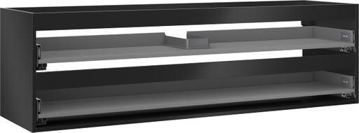 Mexen Box-A valamukapi korpus 160 cm, 2 sahtlit, must matt - 91AX0-1600-470-2-71