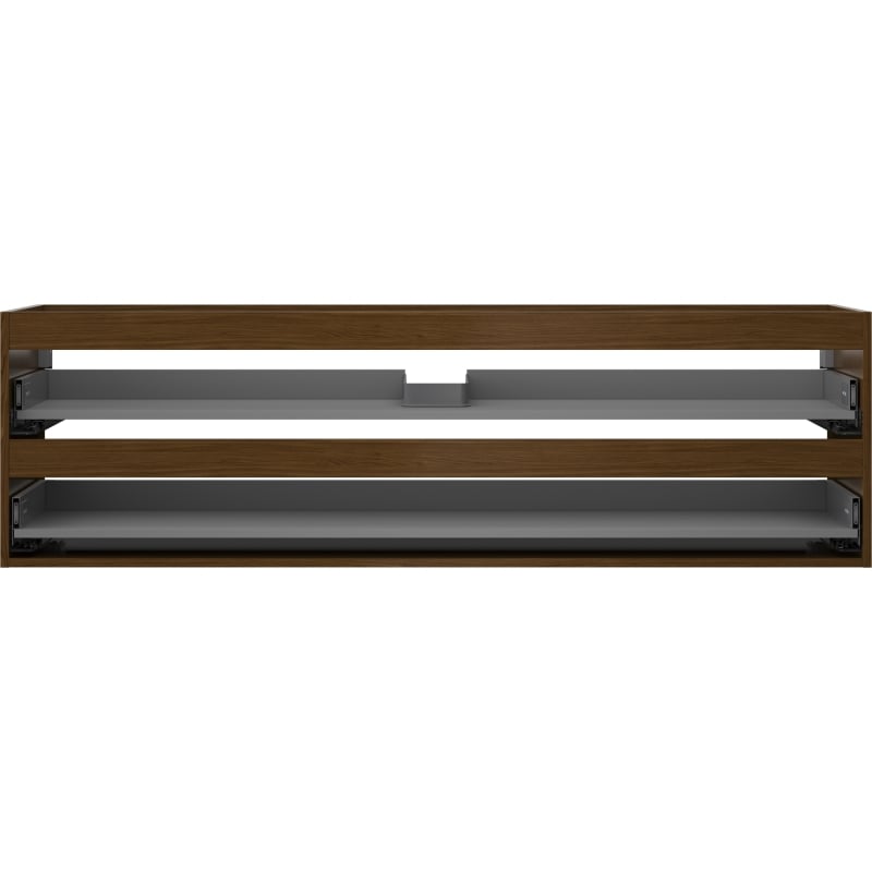 Mexen Box-A Vanity Cabinet Body 160 cm, 2 Drawers, Walnut - 91AX0-1600-470-2-86