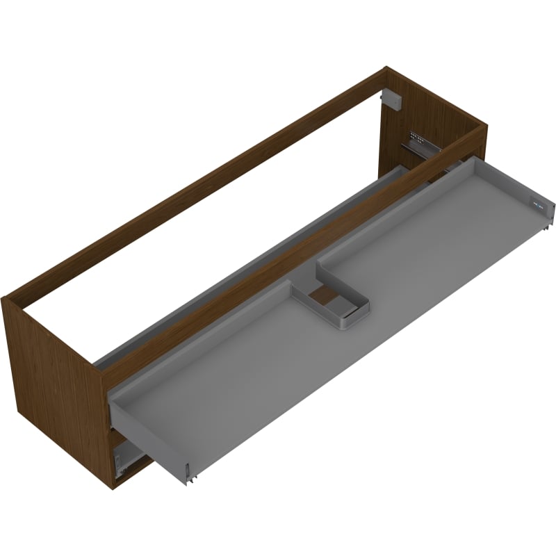 Mexen Box-A Vanity Cabinet Body 160 cm, 2 Drawers, Walnut - 91AX0-1600-470-2-86