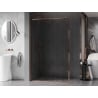 Mexen Kioto-XF L paroi de douche Walk-in avec cadre 110 x 202 cm, transparent 10 mm, or rose - 800-110-174-60-00-XF