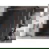 Mexen Kioto-XF L Duschwand Walk-in mit Rahmen 70 x 202 cm, transparent 10 mm, gebürstetes Kupfer - 800-070-174-65-00-XF