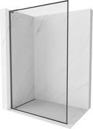 Mexen Kioto-XF L nastavna pregrada za tuš Walk-in s okvirom 50x202 cm, prozirna 10 mm, pištoljsko siva brušena