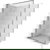 Mexen Kioto-XF L Duschwand Walk-in mit Rahmen 80x202 cm, transparent 10 mm, gebürstet in Gun Gray - 800-080-174-66-00-XF