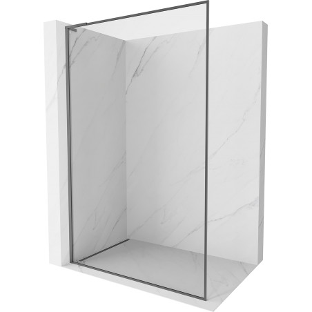 Mexen Kioto-XF L Walk-in tuš paravan s okvirima 80 x 202 cm, proziran 10 mm, tamni metal - 800-080-174-95-00-XF