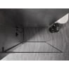 Mexen Kioto-XF L paroi de douche Walk-in avec cadre 90 x 202 cm, transparent 10 mm, métal canon - 800-090-174-95-00-XF