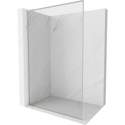 Mexen Kioto-XF L ścianka prysznicowa Walk-in z ramką 100 x 202 cm, transparent 10 mm, nikiel szczotkowany - 800-100-174-97-00-XF