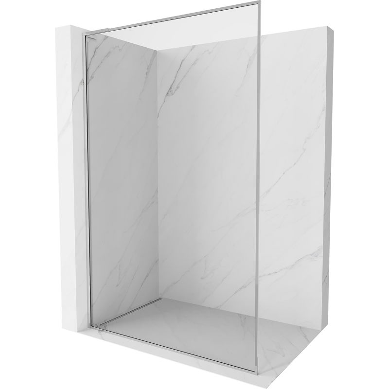 Mexen Kioto-F L Tuš stena Walk-in z okvirjem 80 x 202 cm, prozorna 8 mm, krom - 800-080-174-01-00