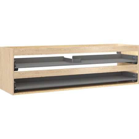 Mexen Box-A caisson pour meuble sous-vasque 160 cm, 2 tiroirs, chêne - 91AX0-1600-470-2-81