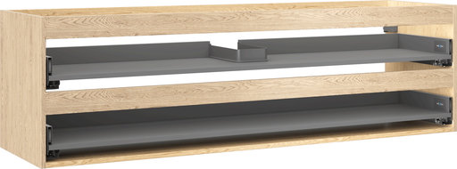 Mexen Box-A kastlichaam voor wastafelonderkast 160 cm, 2 lades, eiken - 91AX0-1600-470-2-81