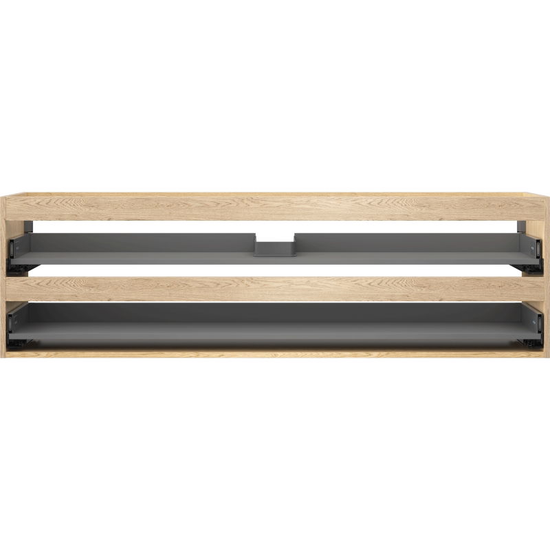 Mexen Box-A corps de meuble sous-lavabo 160 cm, 2 tiroirs, chêne - 91AX0-1600-470-2-81