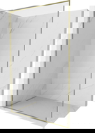 Mexen Kioto-F L pared de ducha Walk-in con marco 65 x 202 cm, transparente 8 mm, dorado - 800-065-174-50-00