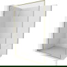 Mexen Kioto-F L tuš pregrada Walk-in z okvirjem 85 x 202 cm, prozorna 8 mm, zlata - 800-085-174-50-00