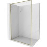 Mexen Kioto-F L dušisein Walk-in raamiga 100 x 202 cm, läbipaistev 8 mm, kuldne - 800-100-174-50-00