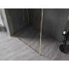 Mexen Kioto-F L dušisein Walk-in raamiga 100 x 202 cm, läbipaistev 8 mm, kuldne - 800-100-174-50-00
