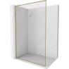 Mexen Kioto-F L paroi de douche Walk-in avec cadre 115 x 202 cm, transparent 8 mm, or - 800-115-174-50-00