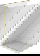 Mexen Kioto-F L Walk-in Duschwand mat Kader 50 x 202 cm, transparent 8 mm, gebast Gold - 800-050-174-55-00