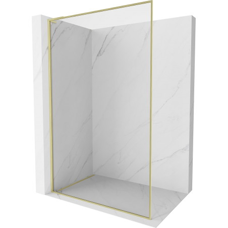 Mexen Kioto-F L dušinurk Walk-in raamiga 110 x 202 cm, läbipaistev 8 mm, kuldne harjatud - 800-110-174-55-00