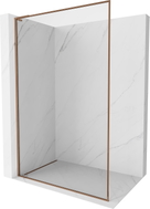 Mexen Kioto-F L staklena tuš pregrada Walk-in s okvirom 60 x 202 cm, prozirna 8 mm, ružičasto zlato - 800-060-174-60-00