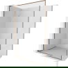Mexen Kioto-F L Duschwand Walk-in mit Rahmen 70 x 202 cm, transparent 8 mm, Roségold - 800-070-174-60-00