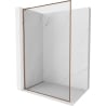 Mexen Kioto-F L Walk-in Shower Screen with Frame 80 x 202 cm, Transparent 8 mm, Rose Gold - 800-080-174-60-00