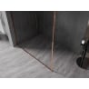 Mexen Kioto-F L dušisein Walk-in raamiga 85 x 202 cm, läbipaistev 8 mm, roosa kuld - 800-085-174-60-00