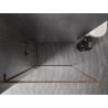 Mexen Kioto-F L dušisein Walk-in raamiga 85 x 202 cm, läbipaistev 8 mm, roosa kuld - 800-085-174-60-00