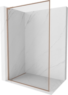 Mexen Kioto-F L Zid za tuš Walk-in s okvirom 110 x 202 cm, prozirno 8 mm, brušeni bakar - 800-110-174-65-00