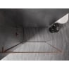 Mexen Kioto-F L paroi de douche Walk-in avec cadre 115 x 202 cm, transparent 8 mm, cuivre brossé - 800-115-174-65-00