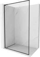 Mexen Kioto-F L paroi de douche Walk-in avec cadre 100 x 202 cm, transparent 8 mm, noir - 800-100-174-70-00