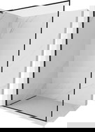 Mexen Kioto-F L Walk-in-suihkuseinä kehyksellä 100 x 202 cm, läpinäkyvä 8 mm, musta - 800-100-174-70-00