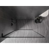 Mexen Kioto-F L dušisein Walk-in raamiga 110 x 202 cm, läbipaistev 8 mm, must - 800-110-174-70-00