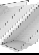 Mexen Kioto-F L Paroi de douche Walk-in avec cadre 75 x 202 cm, transparent 8 mm, métal canon - 800-075-174-95-00