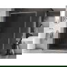 Mexen Kioto-F L Duschwand Walk-in mit Rahmen 60 x 202 cm, transparent 8 mm, gebürsteter Nickel - 800-060-174-97-00