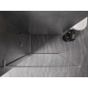 Mexen Kioto-F L Zaslon za tuš Walk-in s okvirom 80 x 202 cm, prozirna 8 mm, brušeni nikal - 800-080-174-97-00