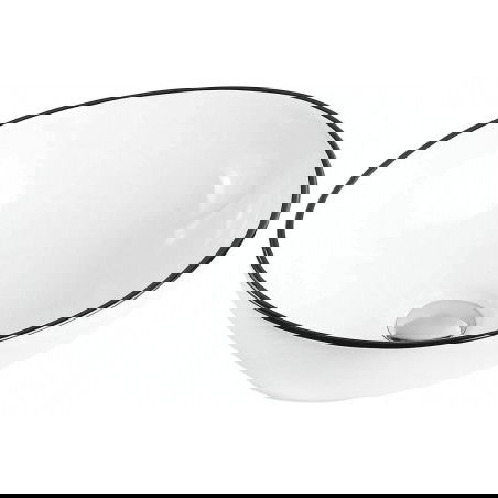 Mexen Elza επιτραπέζιος νιπτήρας 40 x 33 cm, λευκός/μαύρος - 21014007