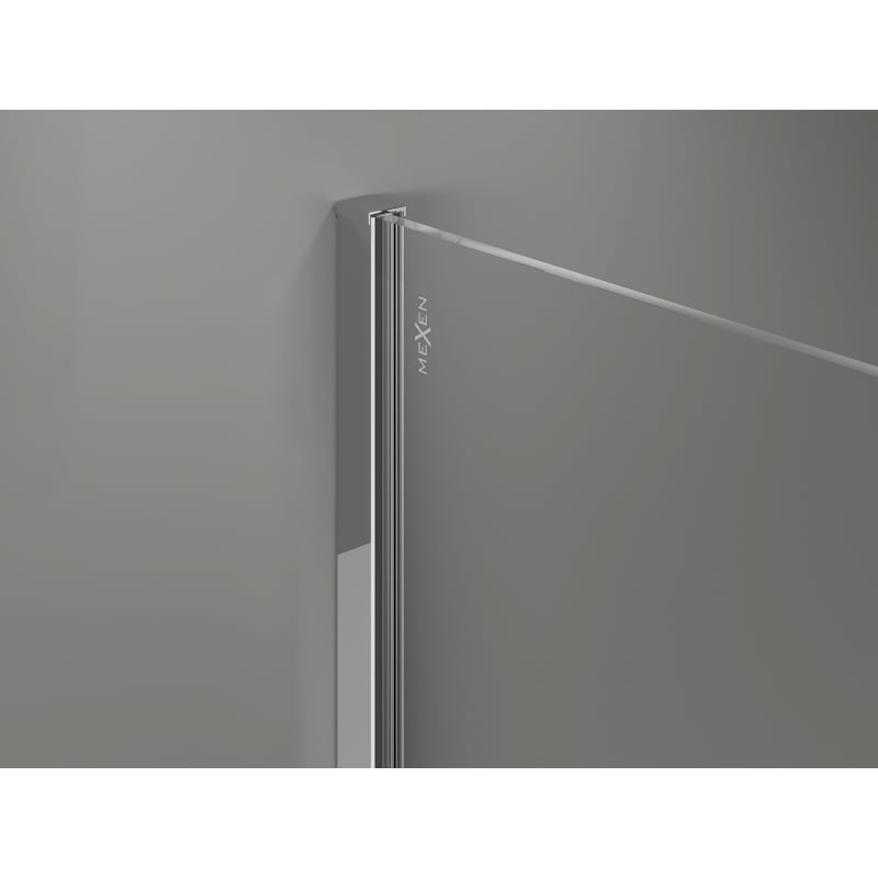 Mexen Kioto-X dušisein Walk-in 80 x 80 cm, läbipaistev 10 mm, kroom - 800-080-202-01-00-080-X