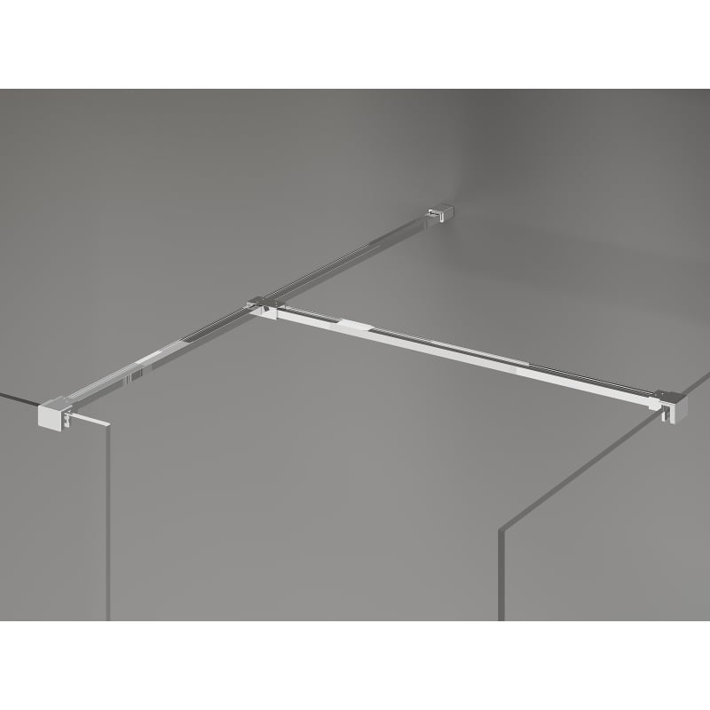 Mexen Kioto-X dušisein Walk-in 140 x 80 cm, läbipaistev 10 mm, kroom - 800-140-202-01-00-080-X