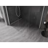 Mexen Kioto-X paroi de douche Walk-in 100 x 70 cm, transparent 10 mm, blanche - 800-100-202-20-00-070-X