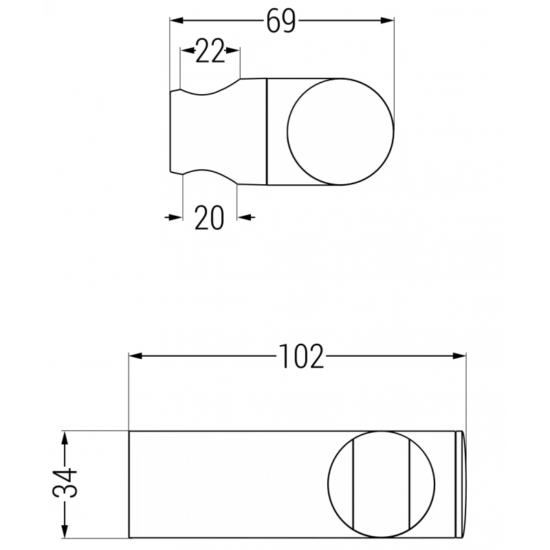 Mexen duschhandtag, svart - 79356-70