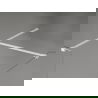 Mexen Kioto-X Duschwand Walk-in 120 x 100 cm, transparent 10 mm, weiß - 800-120-202-20-00-100-X