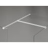 Mexen Kioto-X Tuš paravan Walk-in 110 x 110 cm, prozirni 10 mm, bijeli - 800-110-202-20-00-110-X