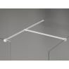 Mexen Kioto-X Duschwand Walk-in 160 x 120 cm, transparent 10 mm, weiß - 800-160-202-20-00-120-X