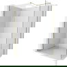 Mexen Kioto-X douchewand Walk-in 150 x 70 cm, transparant 10 mm, goud - 800-150-202-50-00-070-X