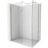 Mexen Kioto-X ścianka prysznicowa Walk-in 120 x 80 cm, transparent 10 mm, złota - 800-120-202-50-00-080-X