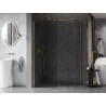 Mexen Kioto-X Tuš paravan Walk-in 150 x 90 cm, proziran 10 mm, zlatni - 800-150-202-50-00-090-X